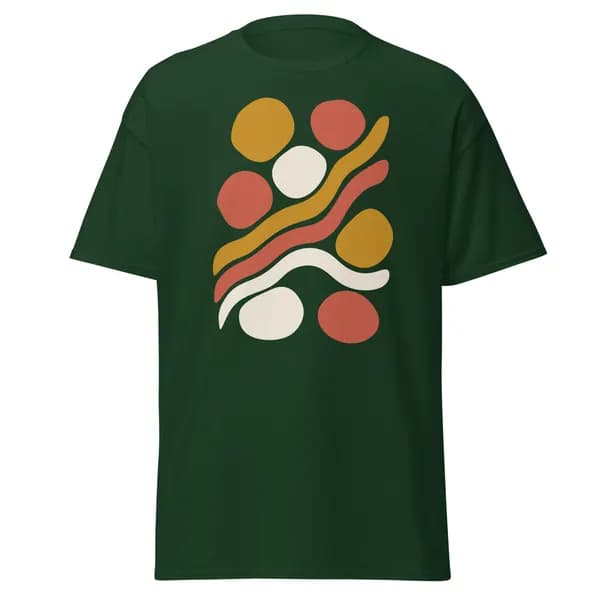 Dot Wave digital garment preview · Forest Green