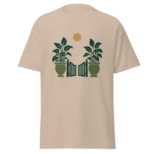 Garden Gate digital garment preview · Sand