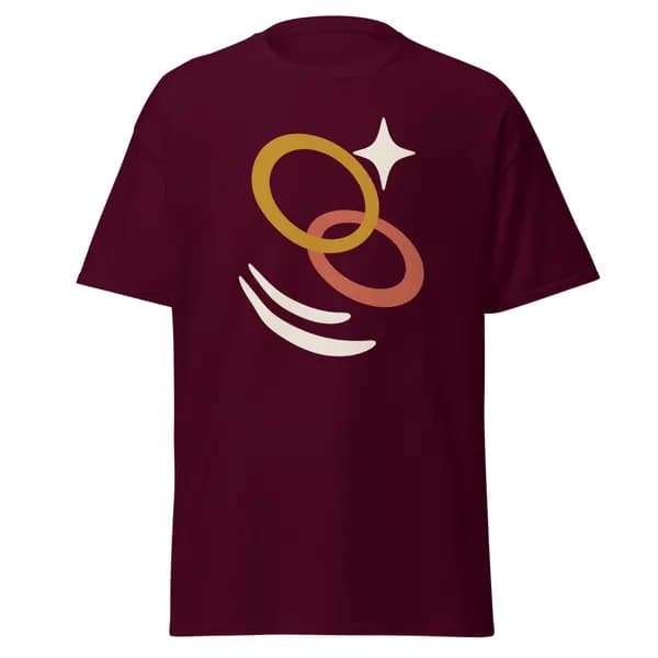 Loop & Leap digital garment preview · Maroon