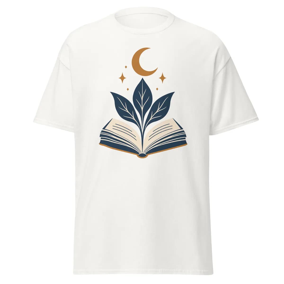معاينة رقمية لقطعة Open Book Moon · أبيض