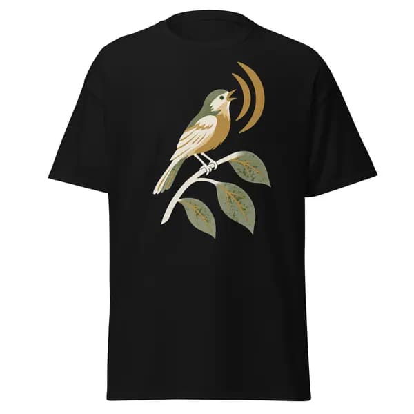 Sparrow Branch digital garment preview · Black