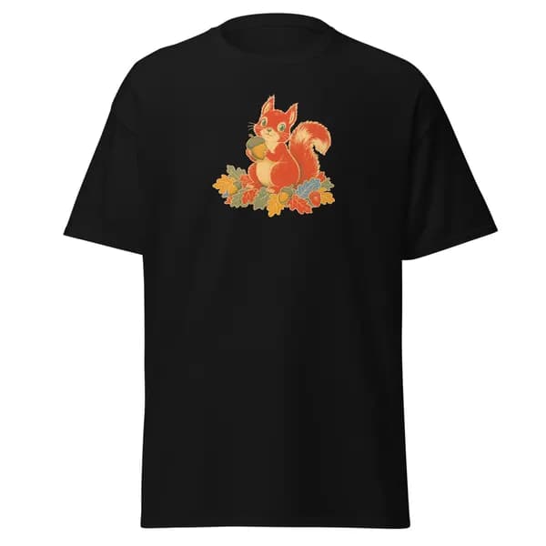 Acorn Collector digital garment preview · Black