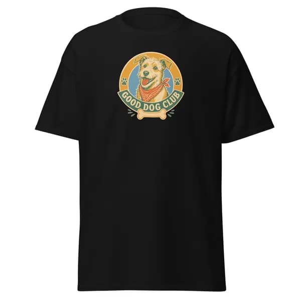 معاينة رقمية لقطعة Good Dog Club · أسود