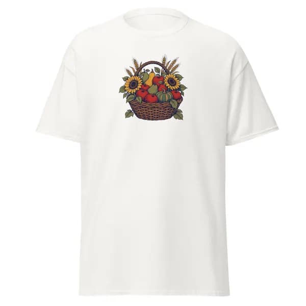 Harvest Basket digital garment preview · White