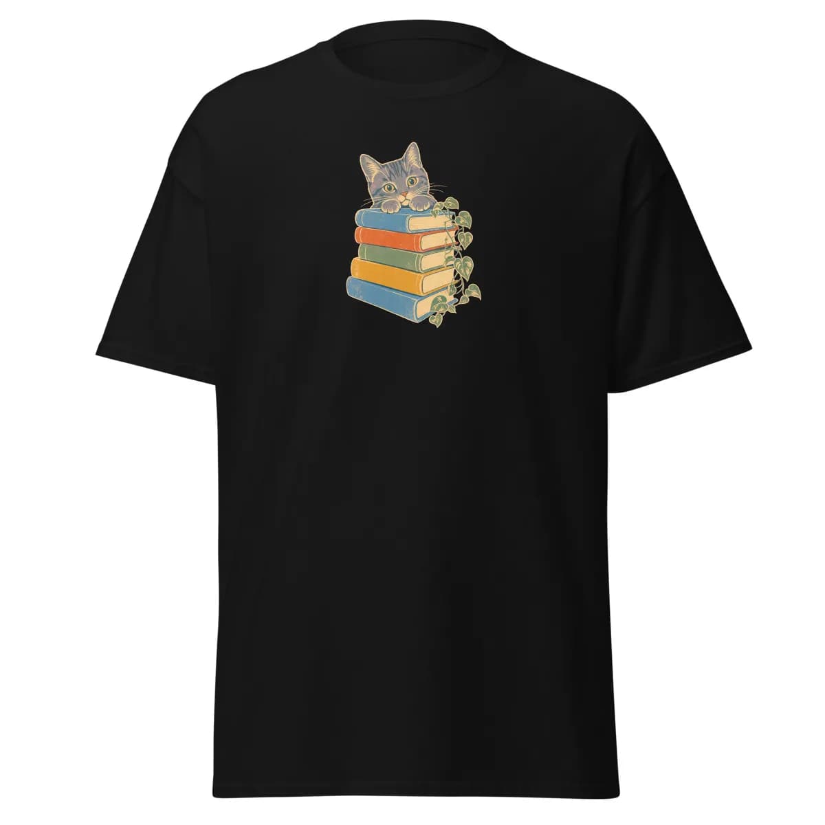 Aperçu numérique du vêtement Shelf Peeking Cat · Noir