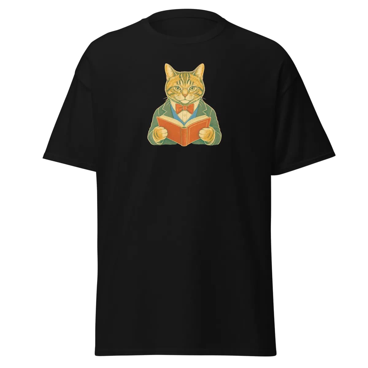 معاينة رقمية لقطعة Spectacled Tabby · أسود