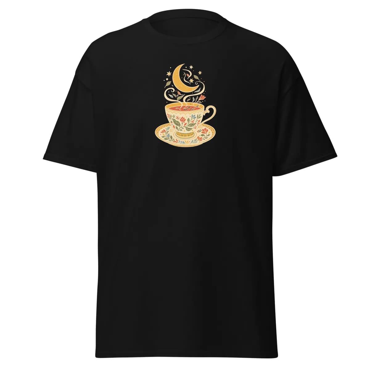 معاينة رقمية لقطعة Tea Leaf Moon · أسود