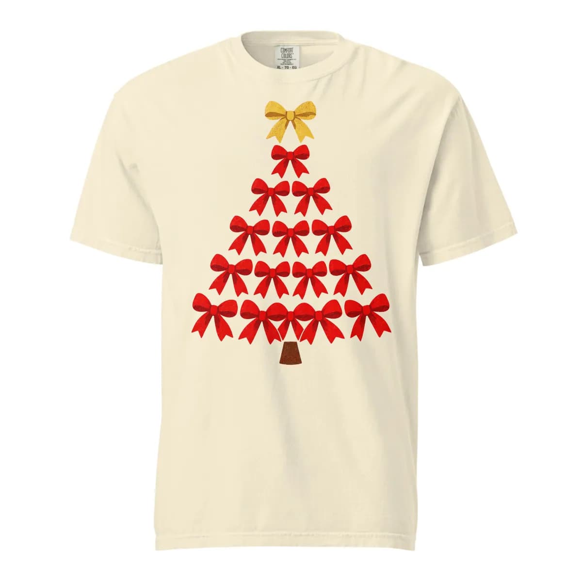 Aperçu numérique du vêtement Bow Tree Garment-Dyed Tee · Ivoire