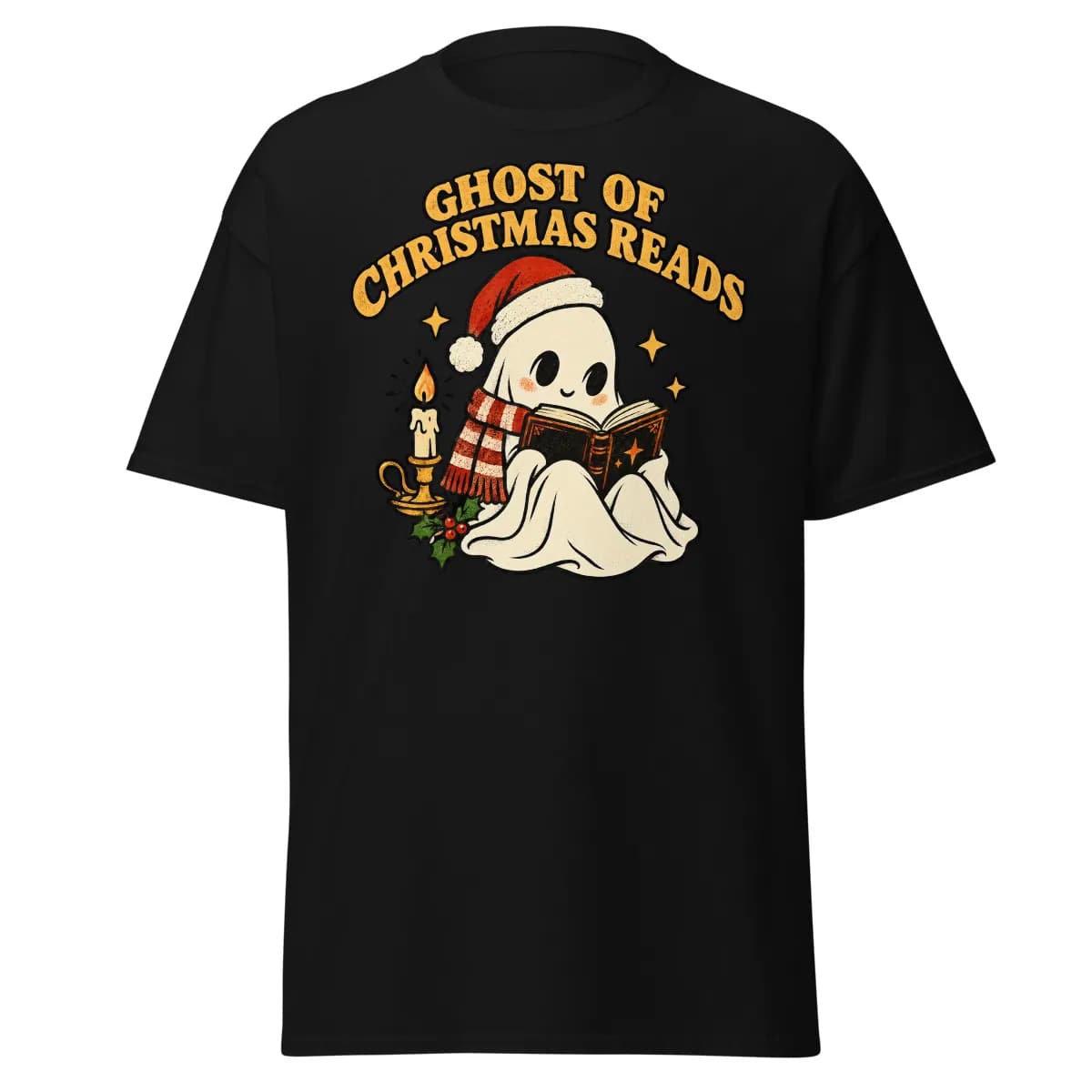 معاينة رقمية لقطعة Ghost of Christmas Reads · أسود