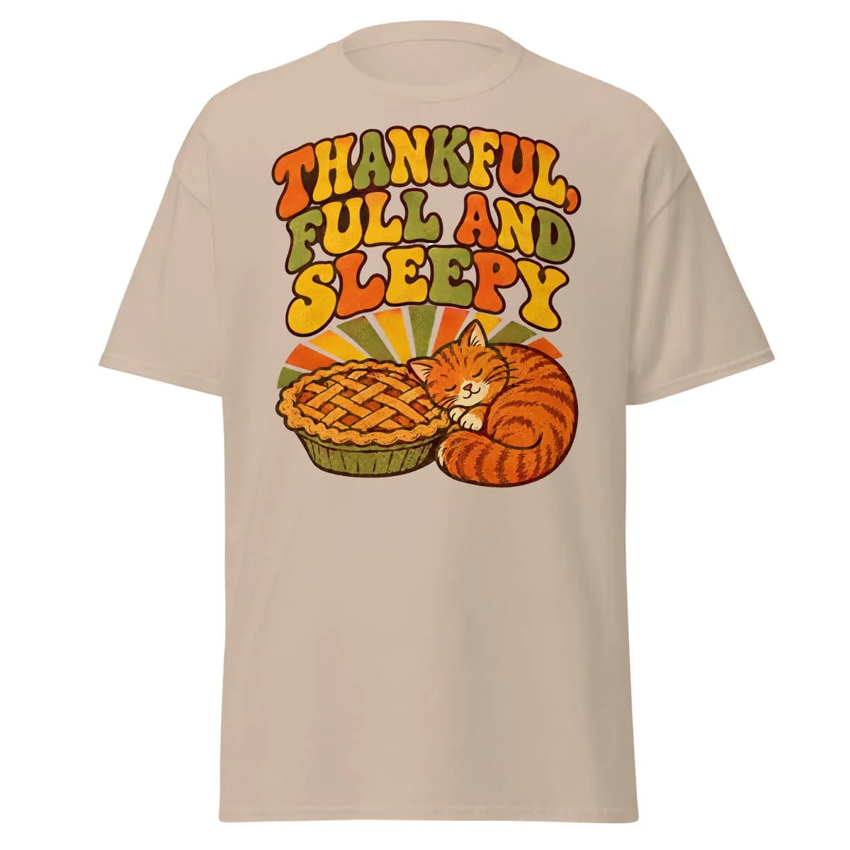 معاينة رقمية لقطعة Thankful, Full and Sleepy · رملي