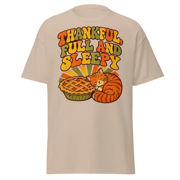 معاينة رقمية لقطعة Thankful, Full and Sleepy · رملي