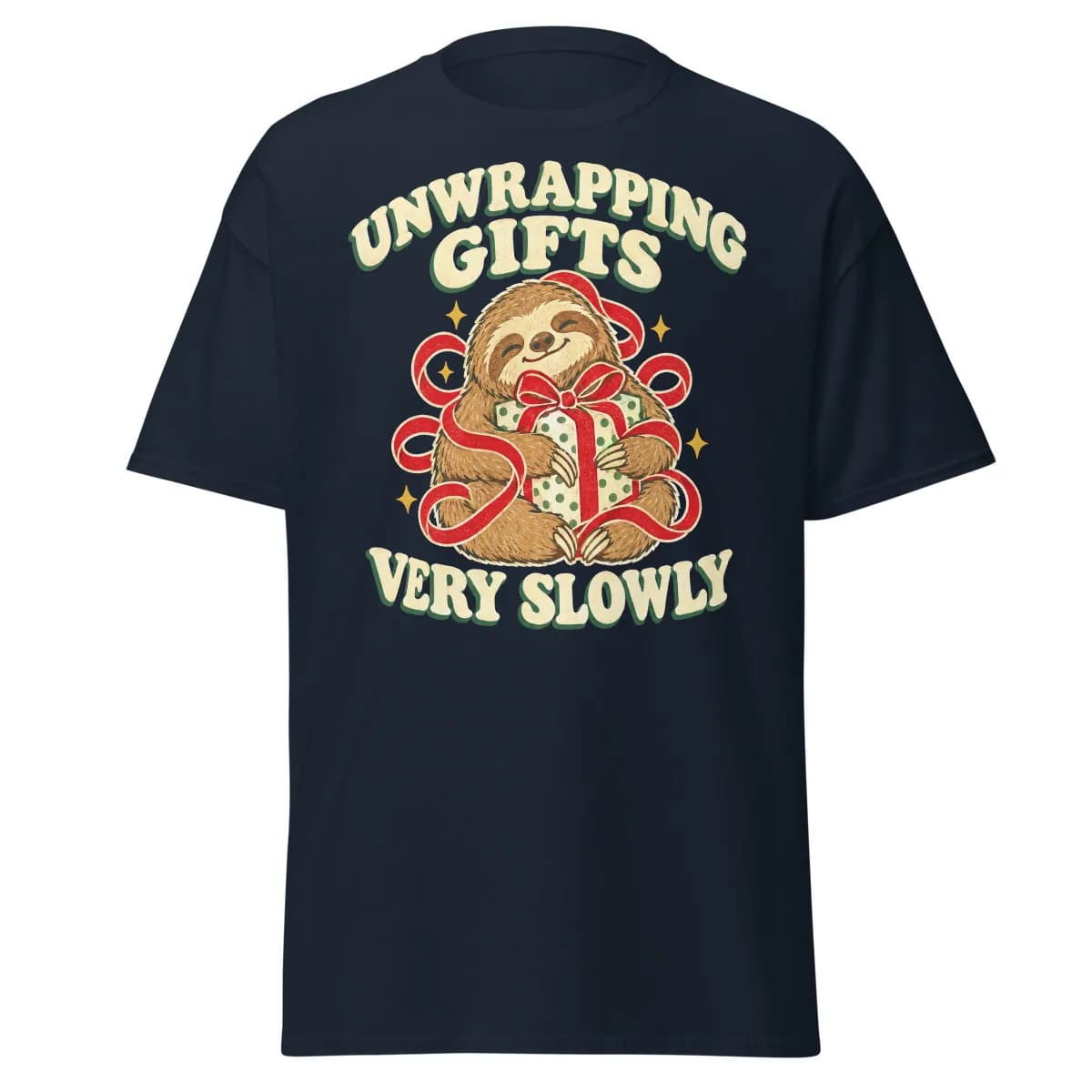 معاينة رقمية لقطعة Unwrapping Gifts Very Slowly · كحلي