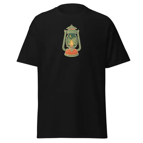 Lantern Woods digital garment preview · Black