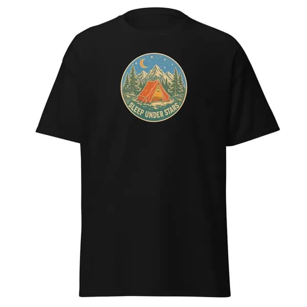 Sleep Under Stars digital garment preview · Black