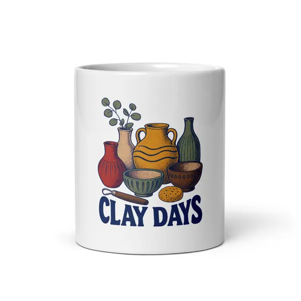 Clay Days Mug digital product preview · White