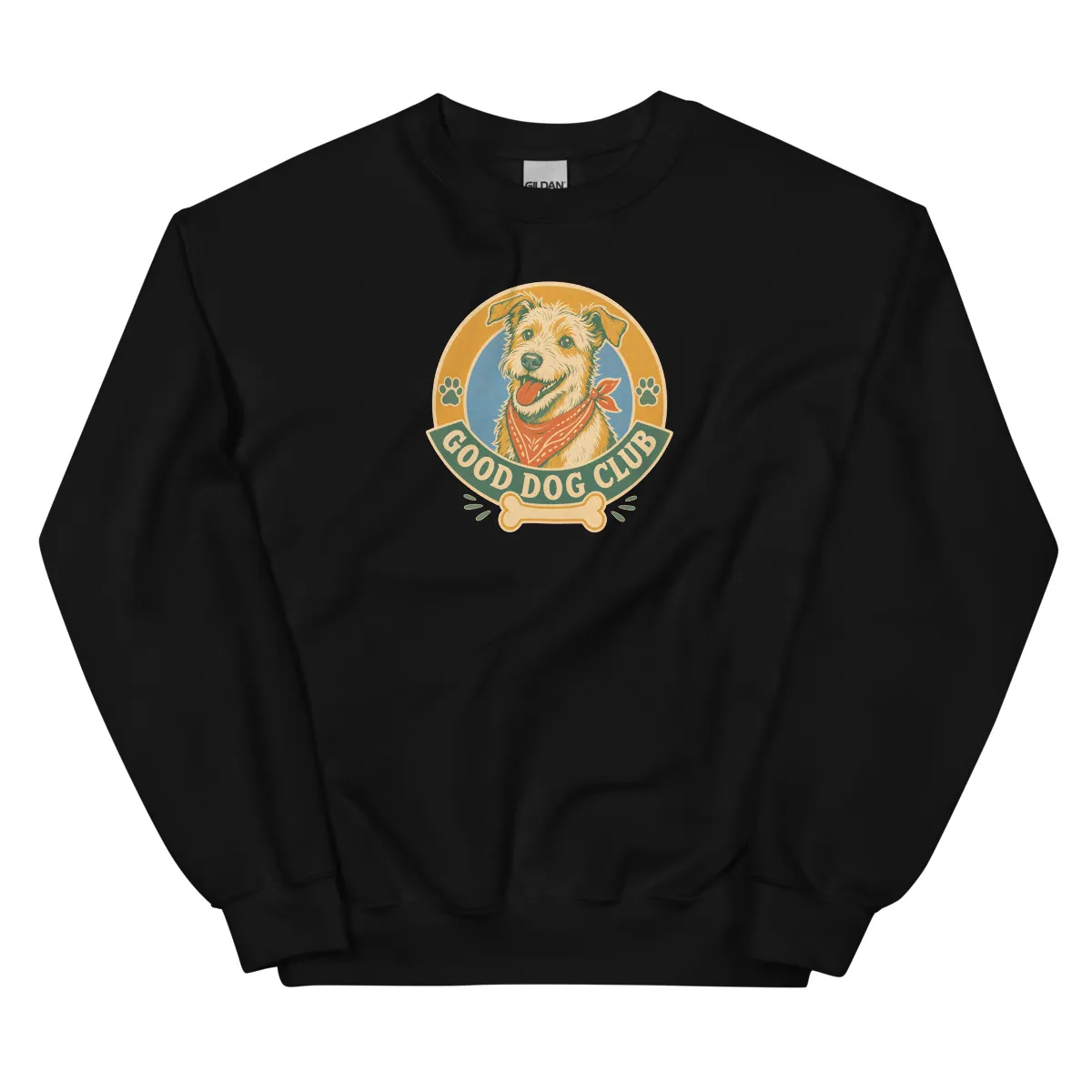 معاينة رقمية لمنتج Good Dog Club Sweatshirt · أسود