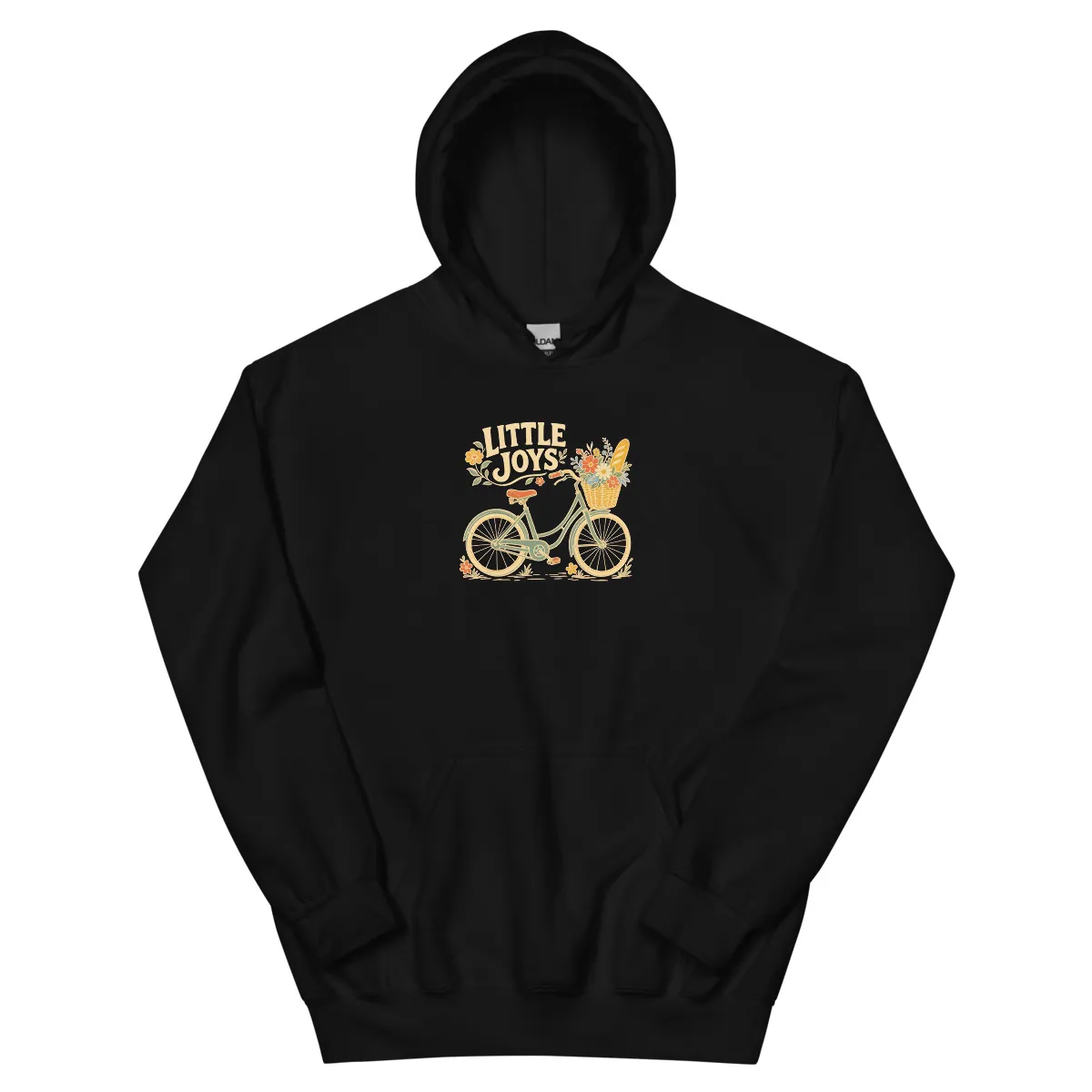 معاينة رقمية لمنتج Little Joys Hoodie · أسود