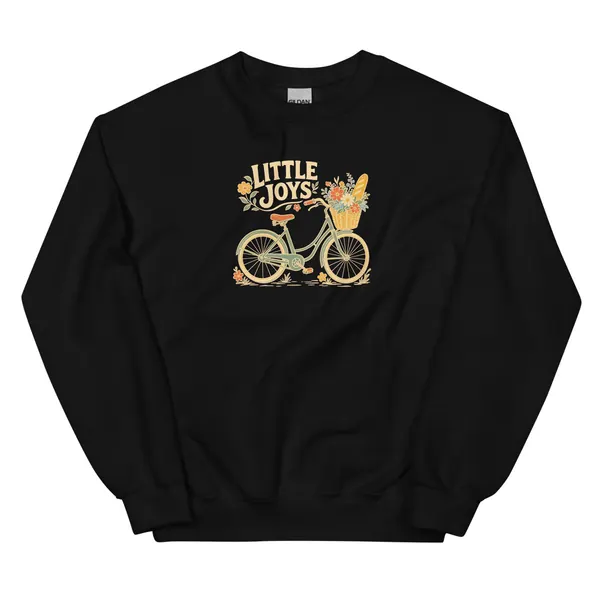 معاينة رقمية لمنتج Little Joys Sweatshirt · أسود