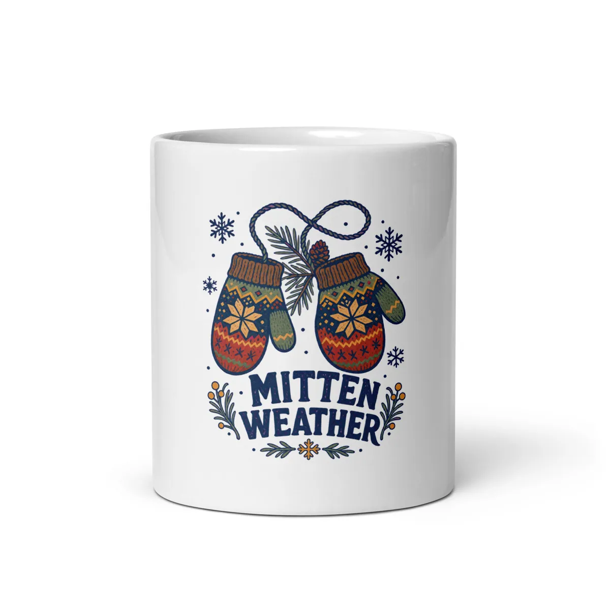 معاينة رقمية لمنتج Mitten Weather Mug · أبيض