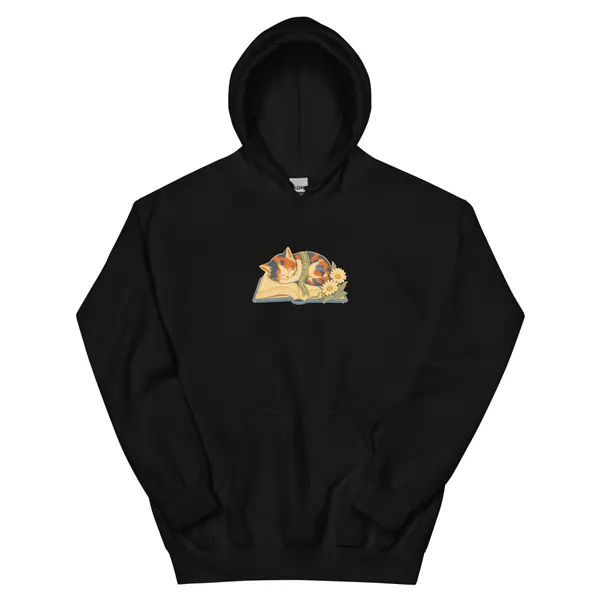 Aperçu numérique du produit Open Book Nap Hoodie · Noir