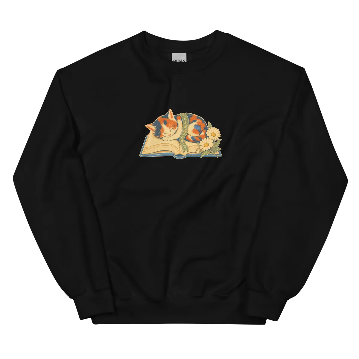 معاينة رقمية لمنتج Open Book Nap Sweatshirt · أسود