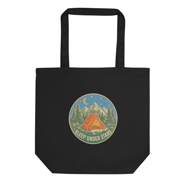 Sleep Under Stars Tote digital product preview · Black