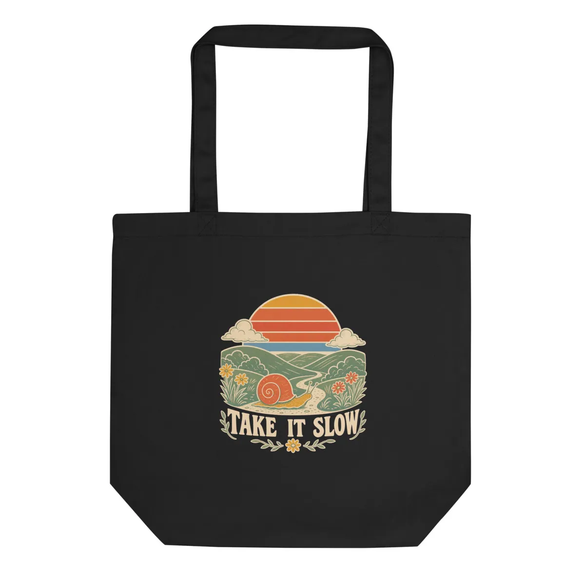 Aperçu numérique du produit Take It Slow Tote · Noir