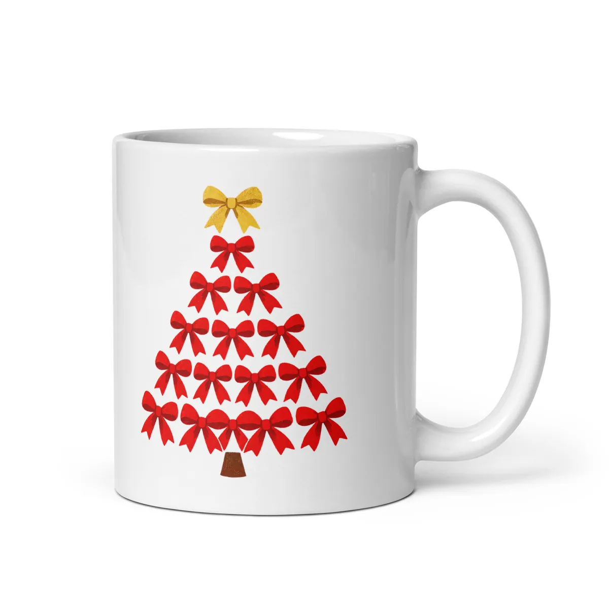 Aperçu numérique du produit Bow Tree Mug · Blanc