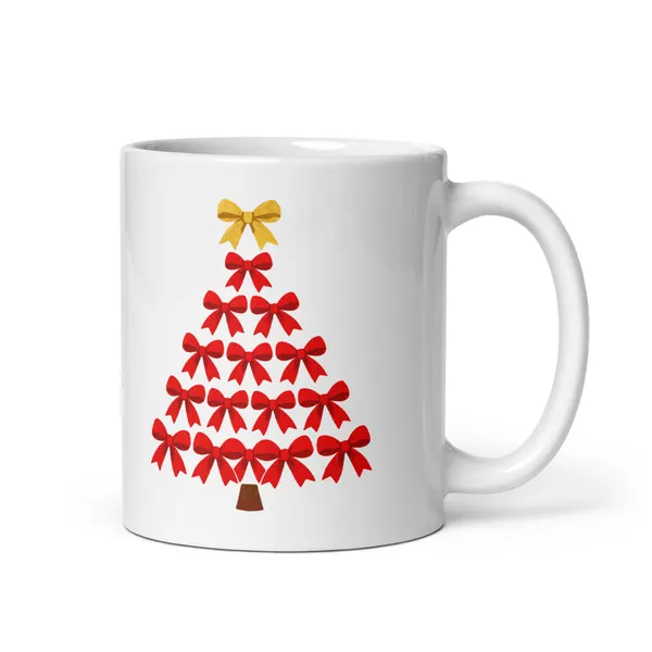 Aperçu numérique du produit Bow Tree Mug · Blanc