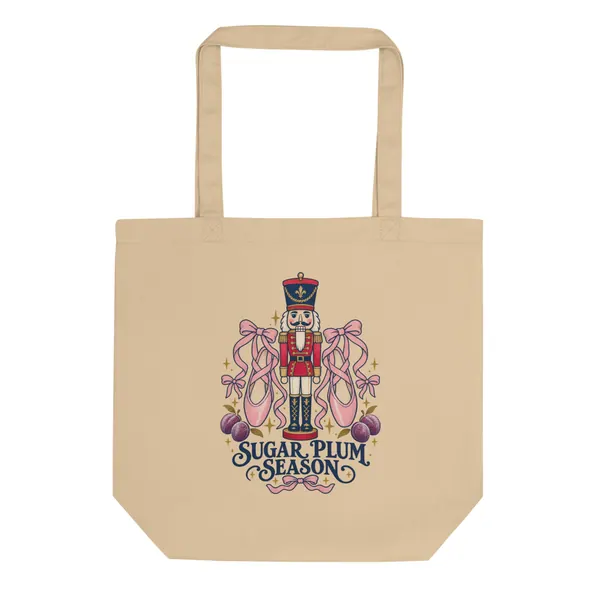 Aperçu numérique du produit Sugar Plum Season Tote · Écru huître